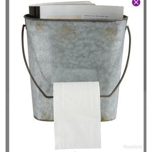 Bucket toilet paper holder